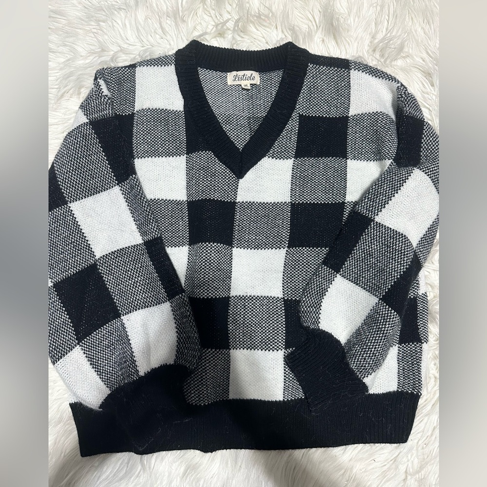 Checkered sweater